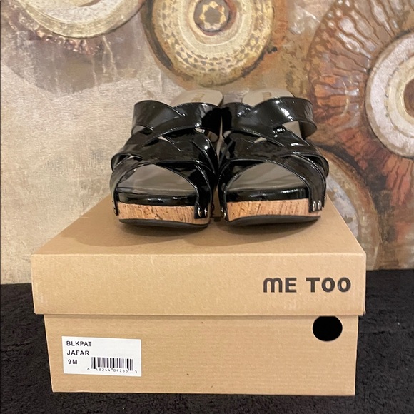 Me Too Black Patent Wedges - Picture 3 of 9